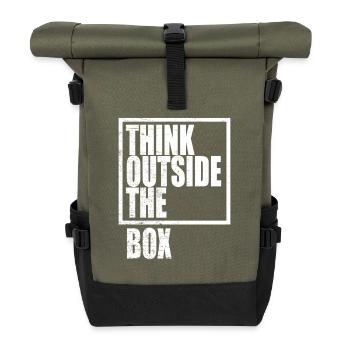 Think Outside The Box / Design Thinking - Rolltop Rucksack - Olive/Schwarz - Vorne