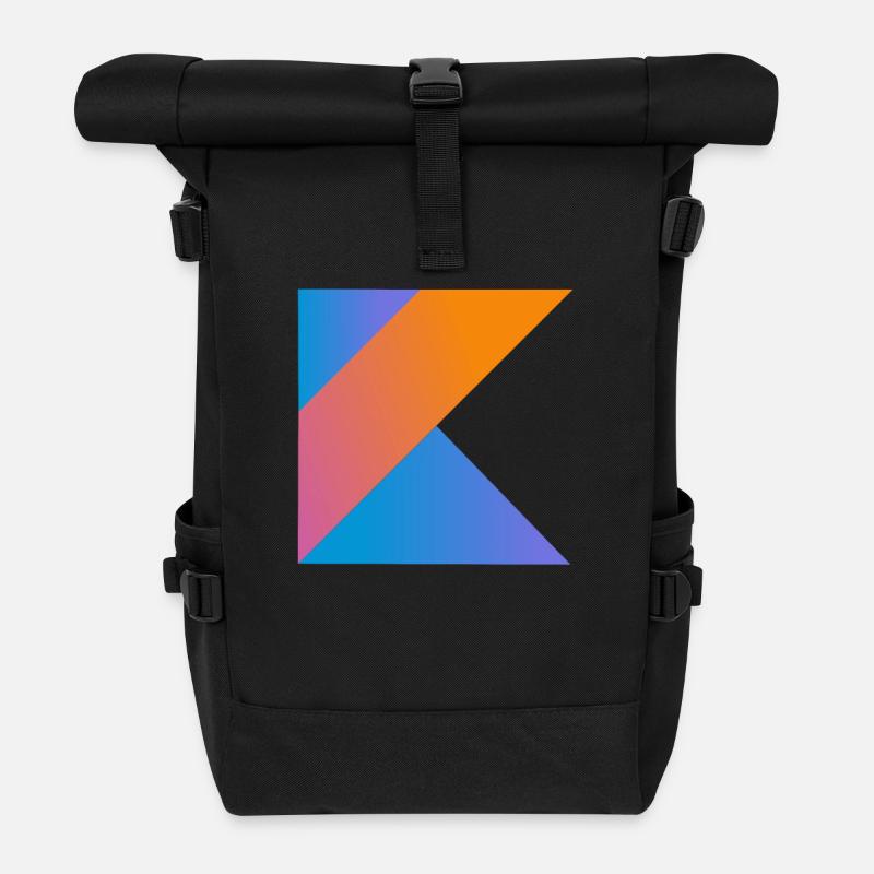 programmierer nerd computer source neu K sign pc c - Rolltop Rucksack - Schwarz
