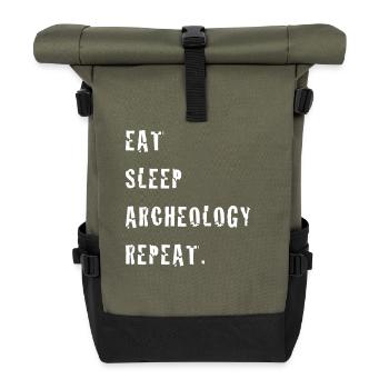 Archéologie Archéologue historiens Fouilles - Sac à dos roll top - olive/noir - Devant