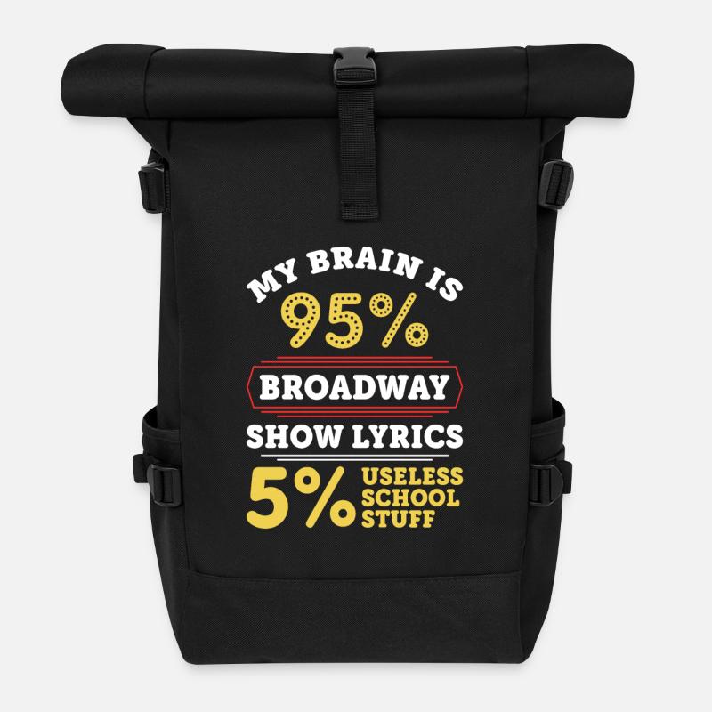 Theater - Rolltop Rucksack - Schwarz