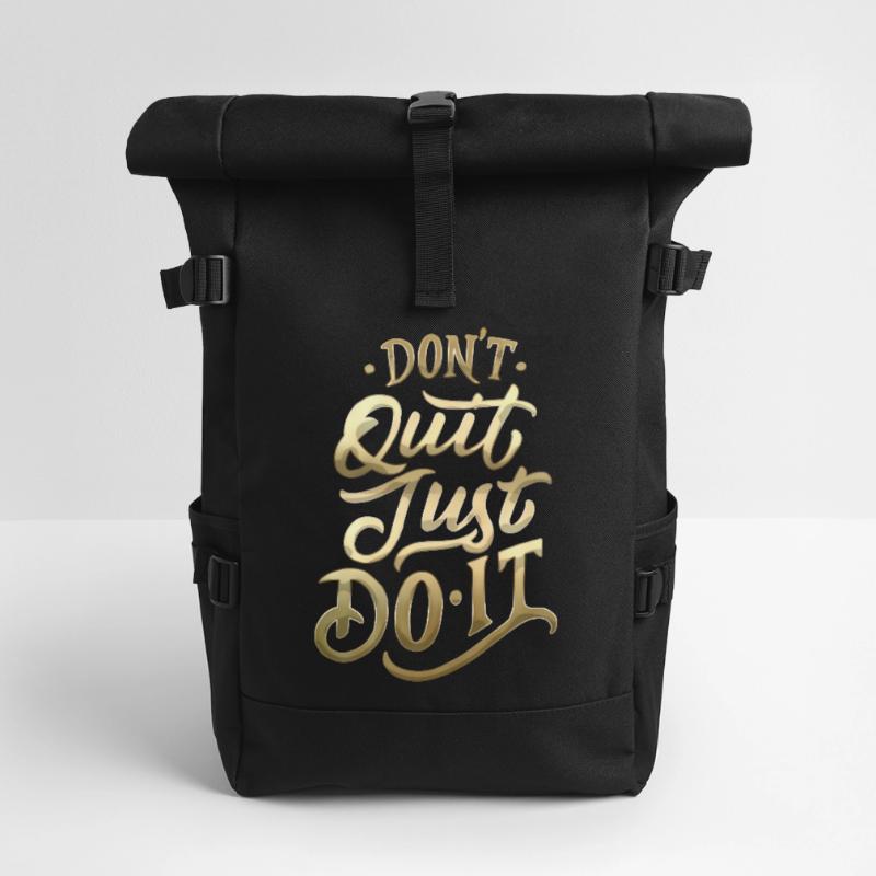 Don't Quit Gradient Script Rolltop Rucksack
