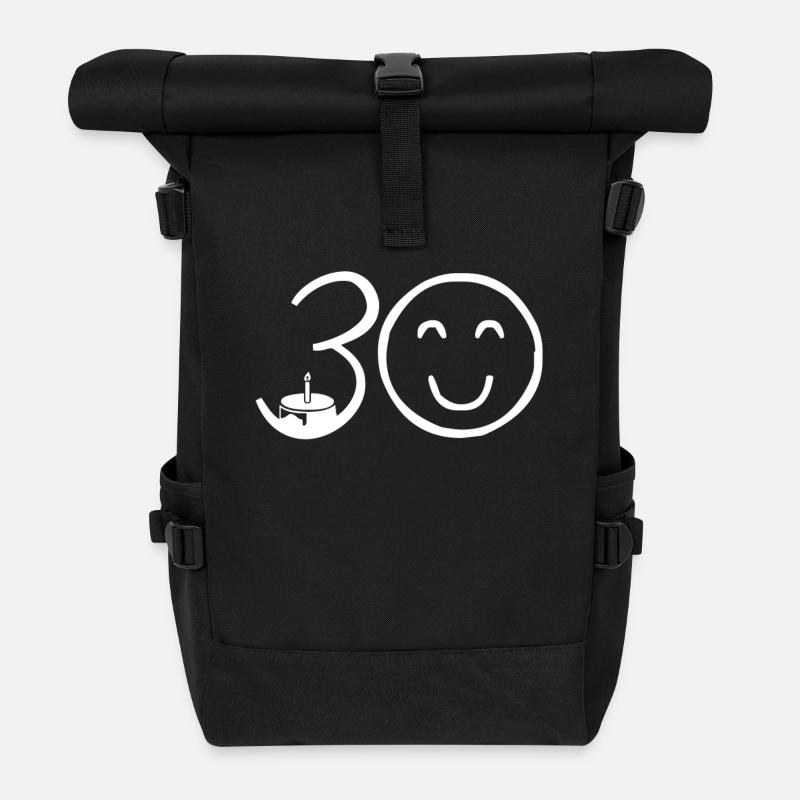 30e anniversaire - Sac à dos roll top - noir