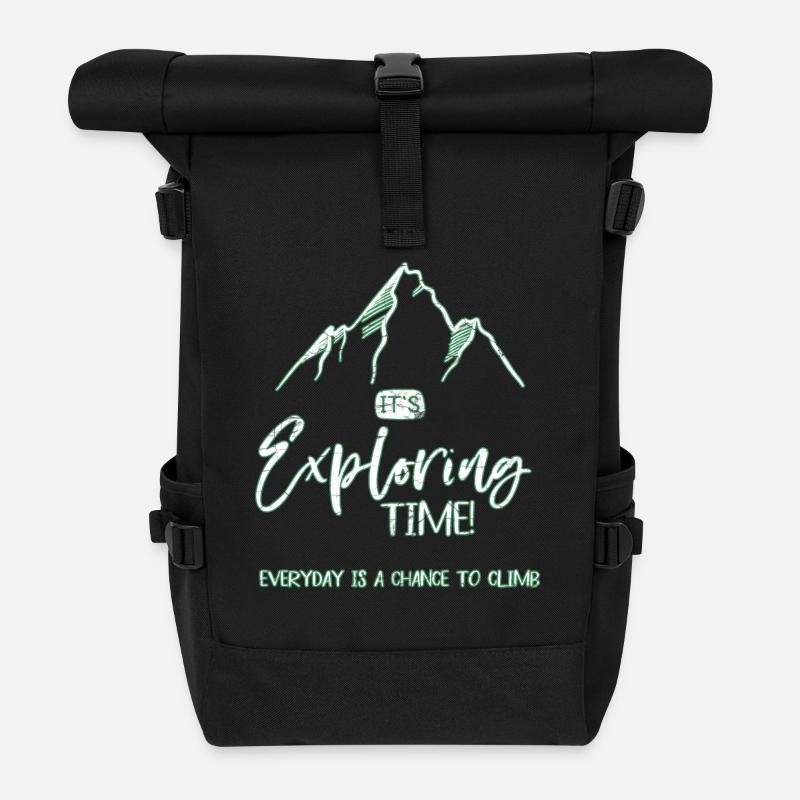 Climb - Roll Top Backpack - black
