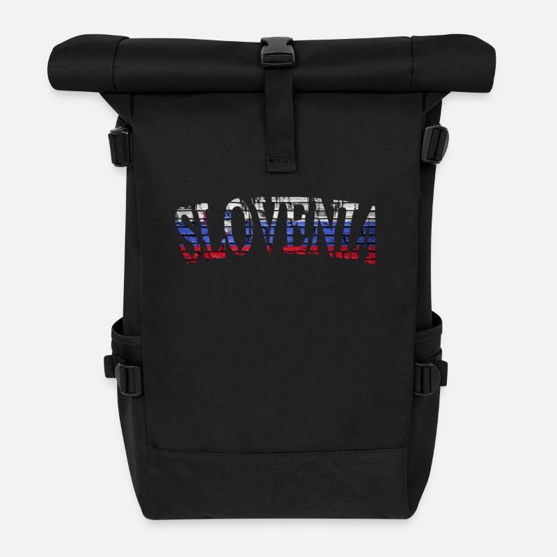 slovenia Slovénie - Sac à dos roll top - noir