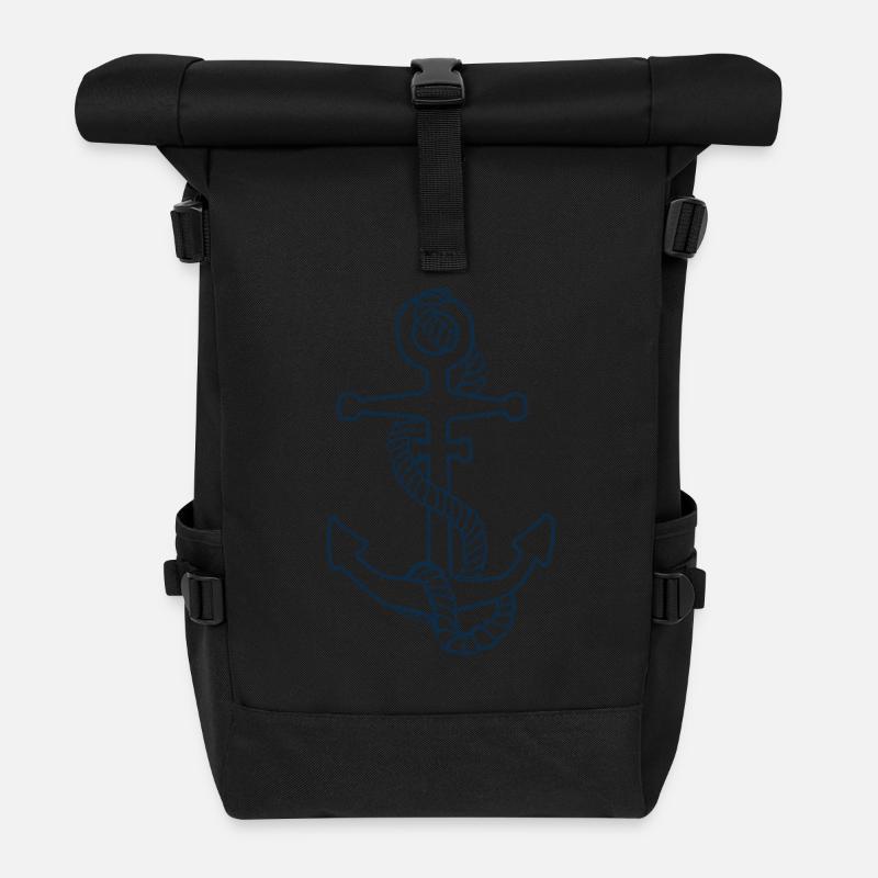Anker - Rolltop Rucksack - Schwarz