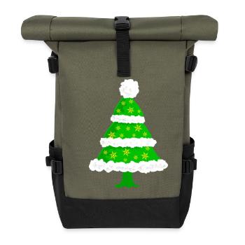 Sapin de Noël - Sac à dos roll top - olive/noir - Devant