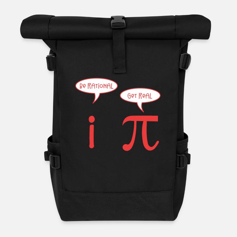 Math - Roll Top Backpack - black