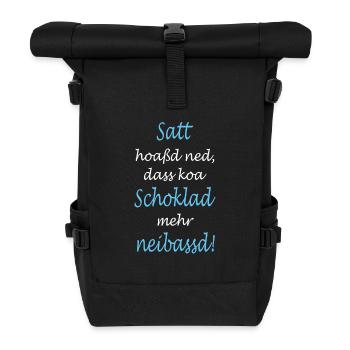Dicton bavarois - Sac à dos roll top - noir - Devant
