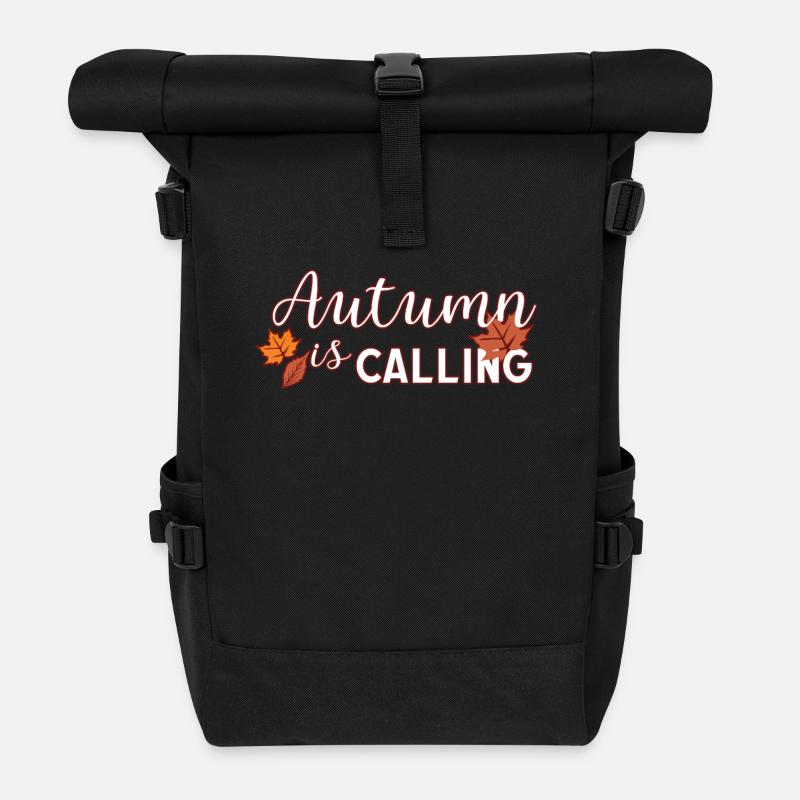 Automne - Sac à dos roll top - noir