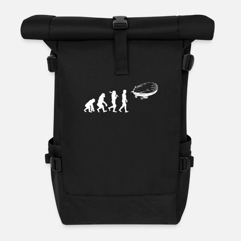 Evolution du dirigeable - Sac à dos roll top - noir