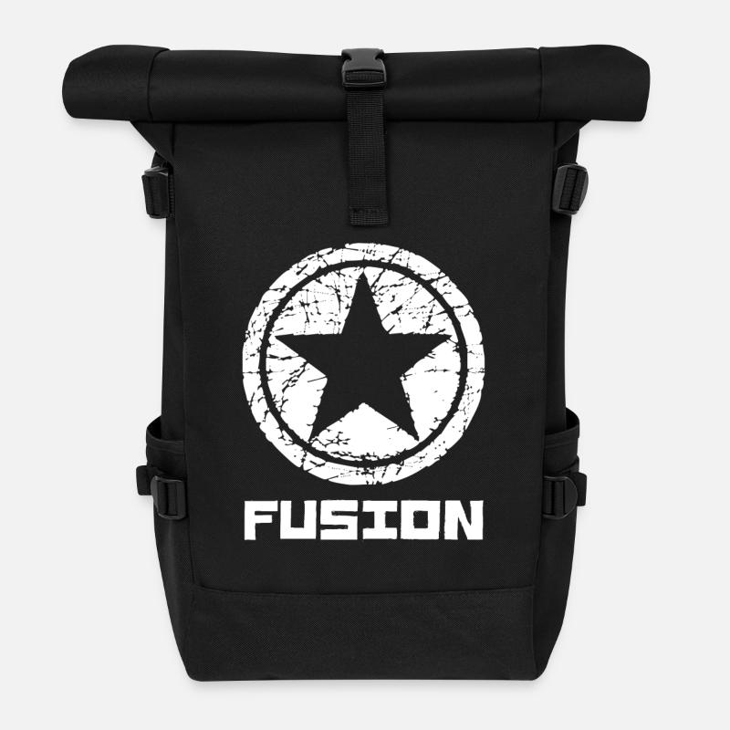 Fusion - Sac à dos roll top - noir