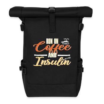 Funny Diabetes - Rolltop Rucksack - Schwarz - Vorne