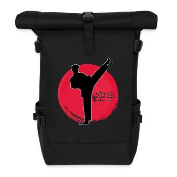 Karate Japan - Rolltop Rucksack - Schwarz - Vorne