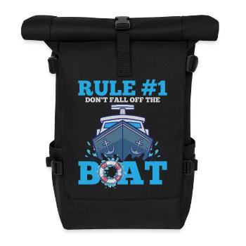 Boot - Rolltop Rucksack - Schwarz - Vorne