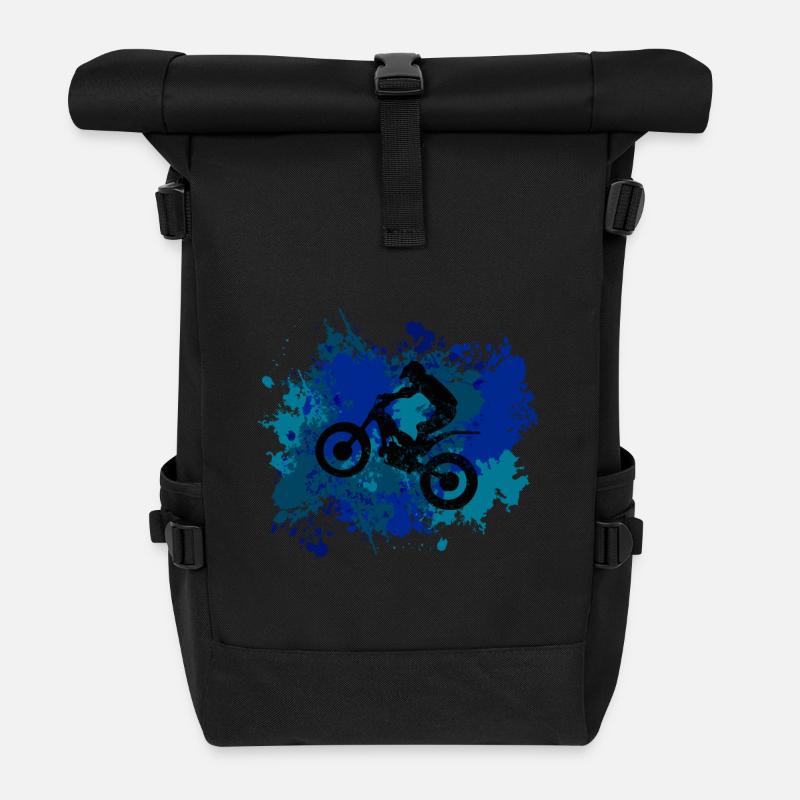 Trial Bike - Sac à dos roll top - noir