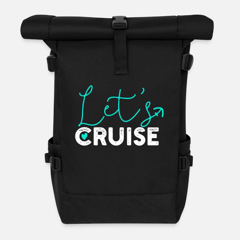 Kreuzfahrt - Rolltop Rucksack - Schwarz