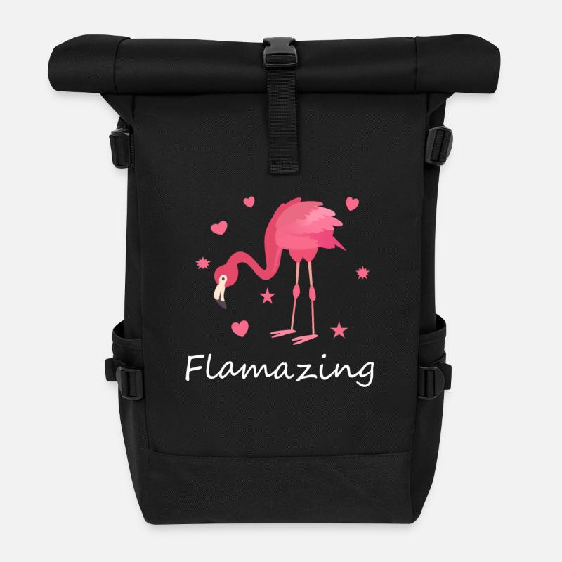 lustiger Spruch Sprüche Witziges Geschenk - Rolltop Rucksack - Schwarz