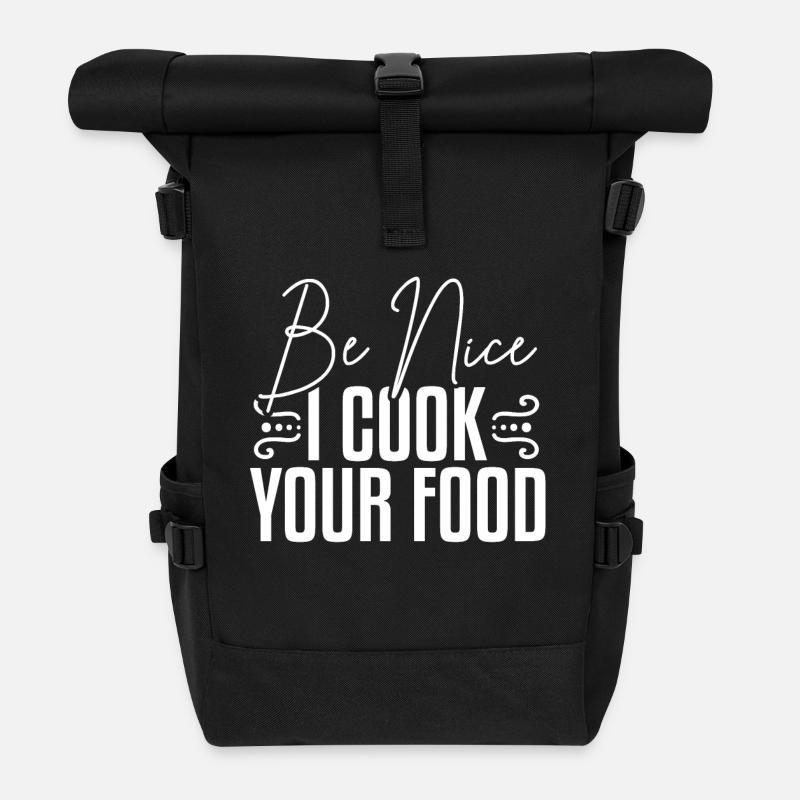 Chef Cuisinier - Sac à dos roll top - noir