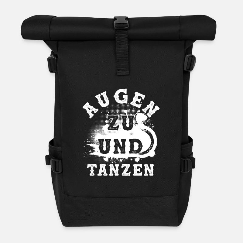 Tanzen Spruch - Rolltop Rucksack - Schwarz