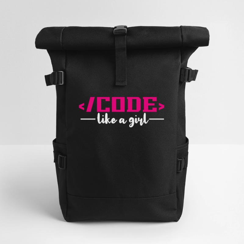 Codierung Programmierung Informatik Rolltop Rucksack