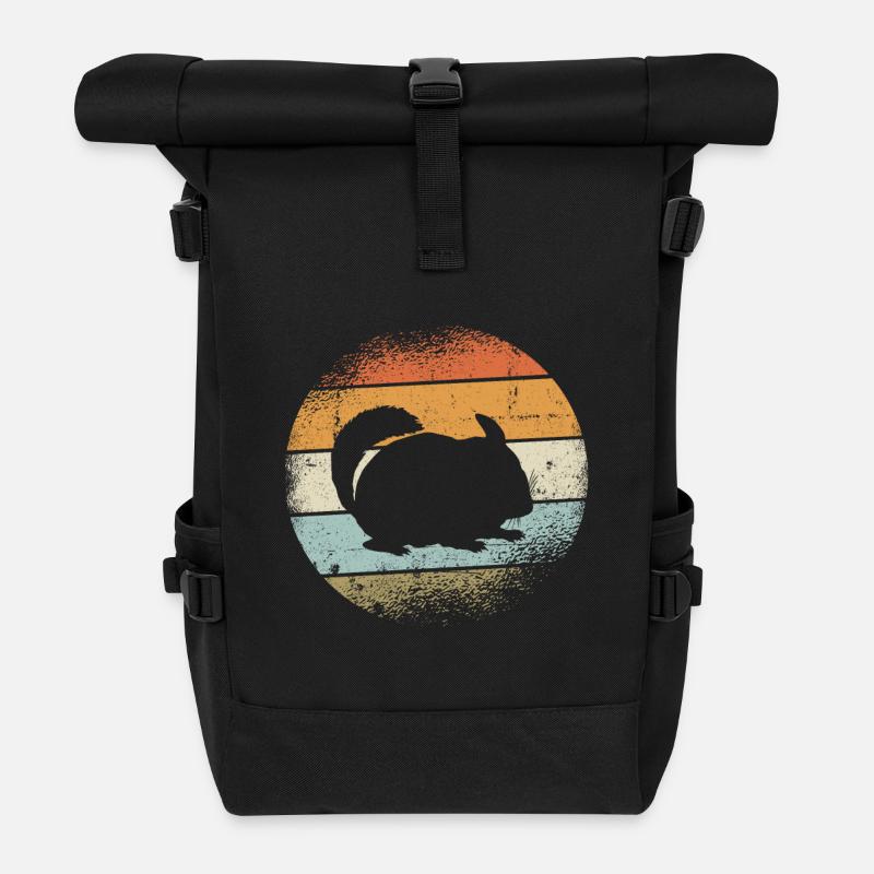 Chinchilla - Rolltop Rucksack - Schwarz