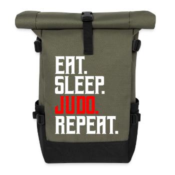 Judo - Roll Top Backpack - olive/black - Front