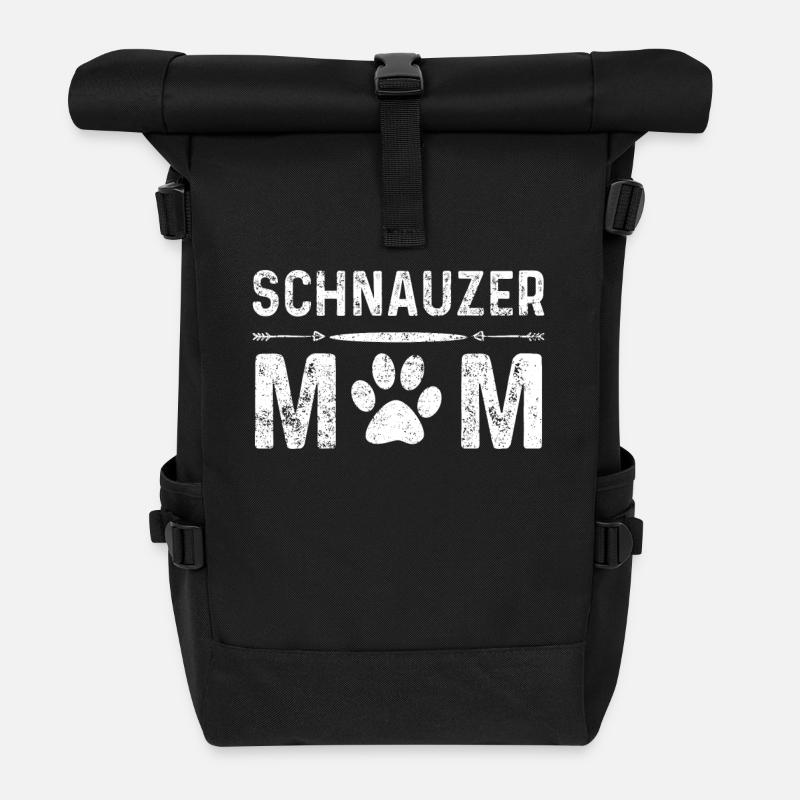 Schnauzer - Rolltop Rucksack - Schwarz