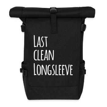 Last clean longsleeve - Roll Top Backpack - black - Front