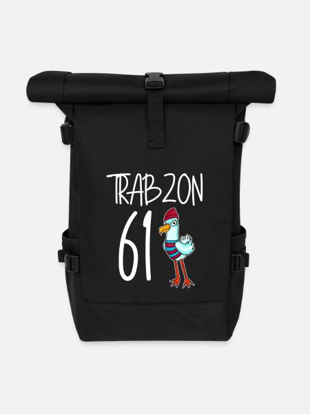 Trabzon 61 Turkey city - Roll Top Backpack - black