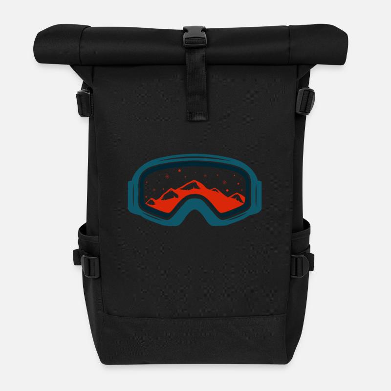 Masque de ski - Sac à dos roll top - noir