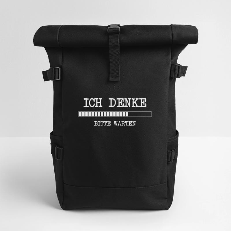 lustige Programmierer Ich denke bitte warten Idee Rolltop Rucksack