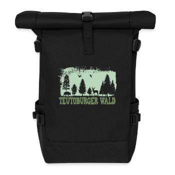 Teutoburger Wald - Rolltop Rucksack - Schwarz - Vorne