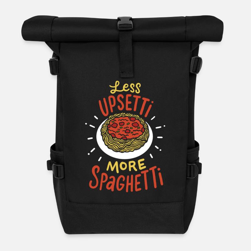 Spaghetti - Rolltop Rucksack - Schwarz