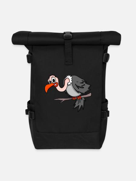 vautour - Sac à dos roll top - noir