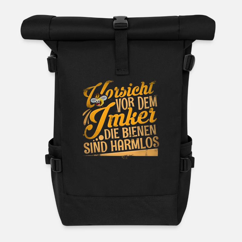 Imker - Rolltop Rucksack - Schwarz