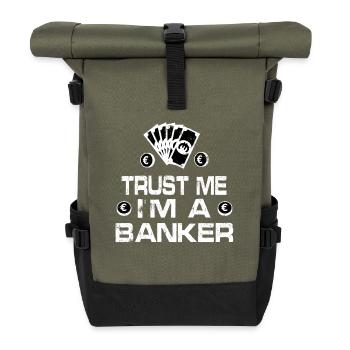 Banker - Rolltop Rucksack - Olive/Schwarz - Vorne