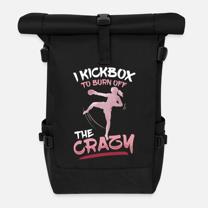 Kickboxen Kickboxer - Rolltop Rucksack - Schwarz