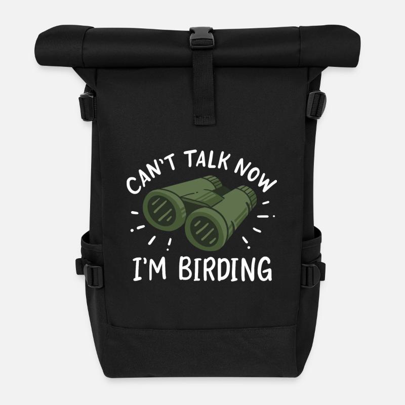 Vogelbeobachtung Vogelbeobachter - Rolltop Rucksack - Schwarz