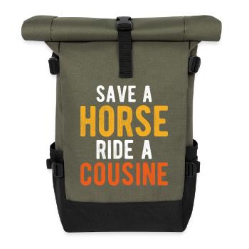 Redneck Gag - Rolltop Rucksack - Olive/Schwarz - Vorne