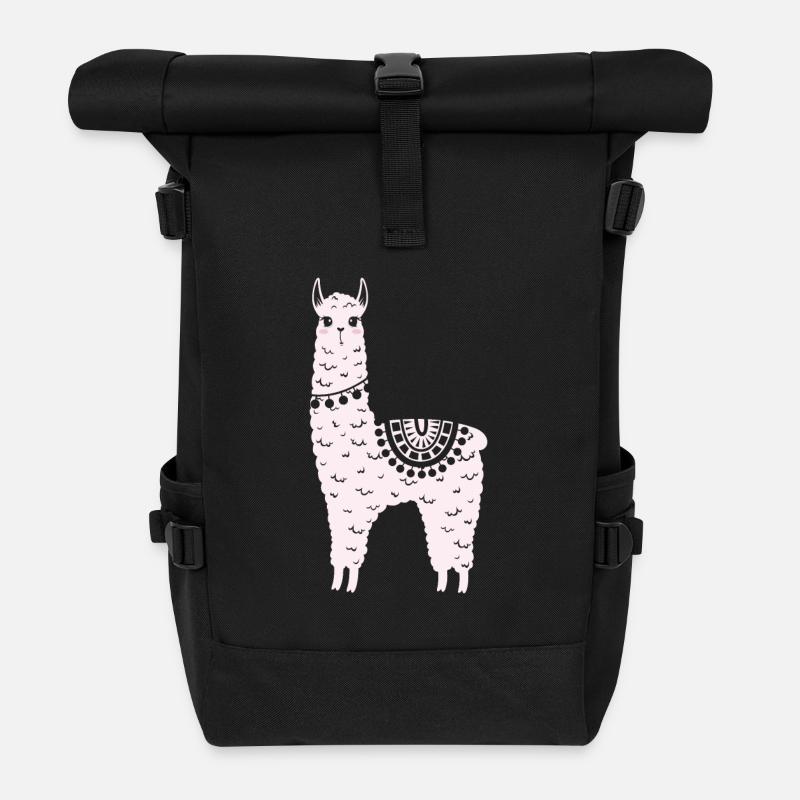 Alpaga - Sac à dos roll top - noir