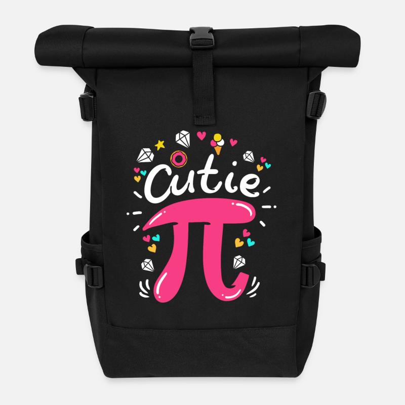 Pi jour Pi maths - Sac à dos roll top - noir