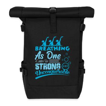 Synchronschwimmen - Rolltop Rucksack - Schwarz - Vorne