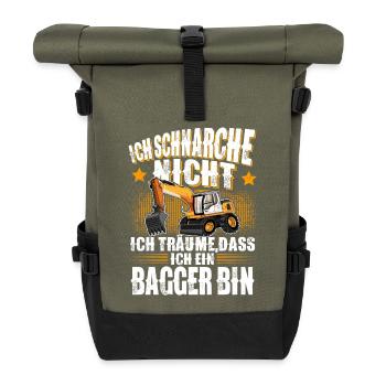 Bagger - Rolltop Rucksack - Olive/Schwarz - Vorne