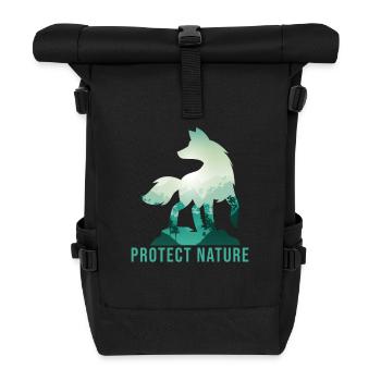 Fox Nature Environmentalist - Roll Top Backpack - black - Front
