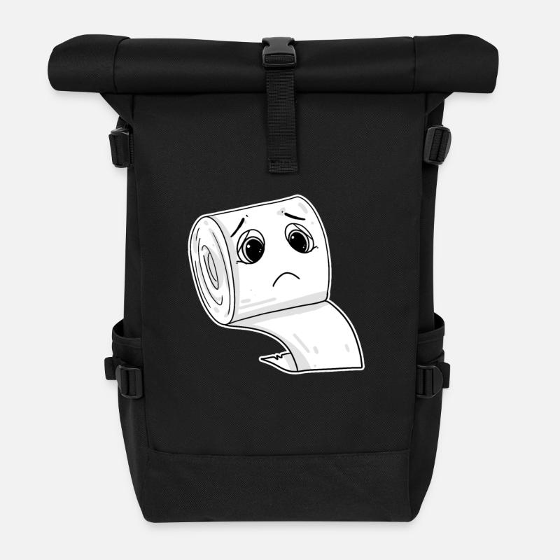Klopapier Meme lustig - Rolltop Rucksack - Schwarz