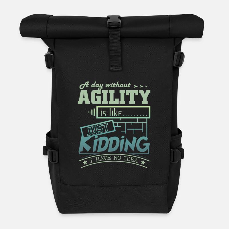Agility - Sac à dos roll top - noir