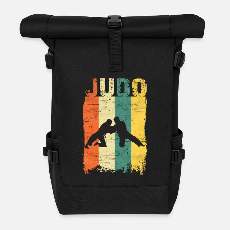 Judo - Sac à dos roll top - noir