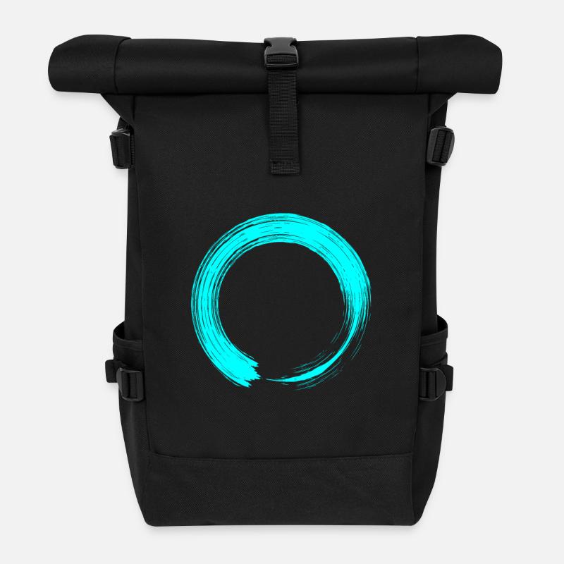 Kreis - Rolltop Rucksack - Schwarz