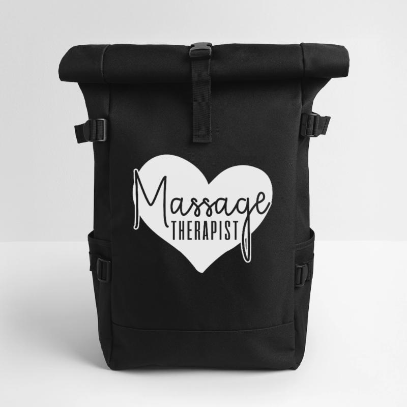 Massagetherapeut Massagetherapie Rolltop Rucksack