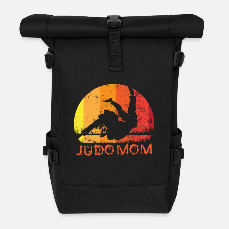 Judo Maman - Sac à dos roll top - noir